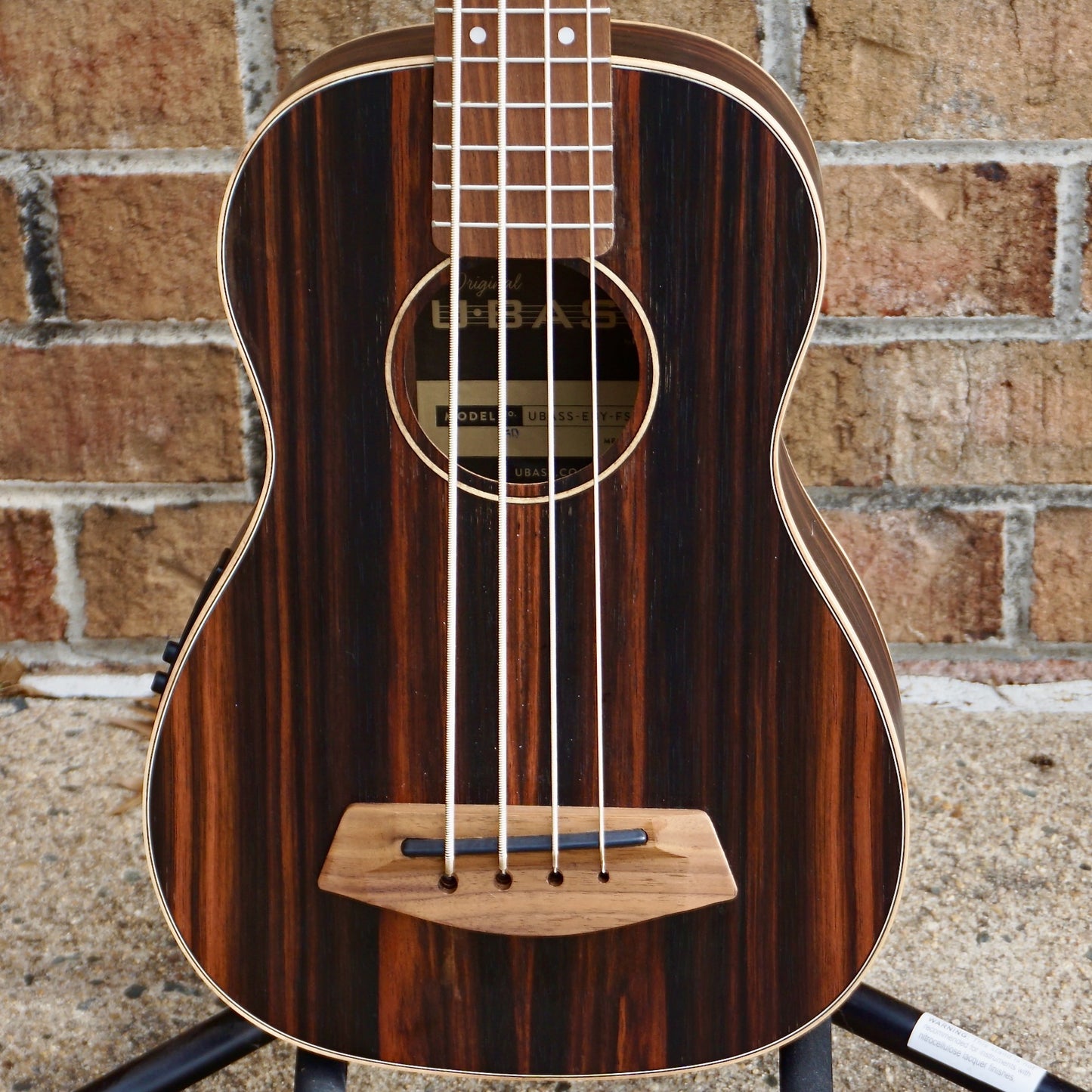 Kala Striped Ebony Fretted Acoustic-Electric UBASS