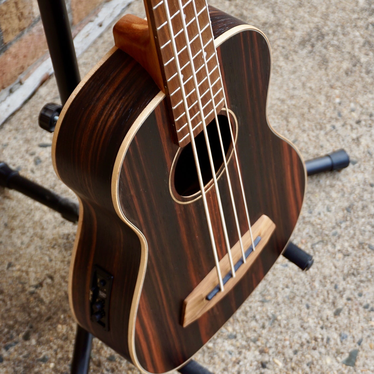 Kala Striped Ebony Fretted Acoustic-Electric UBASS