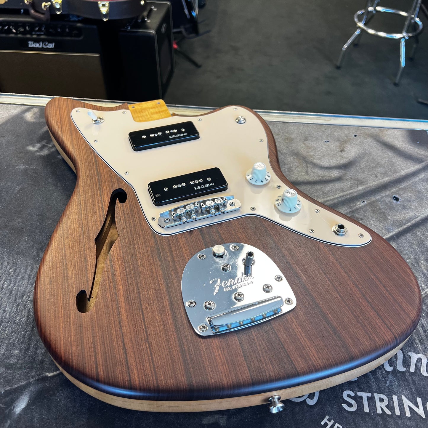 Cohnway Jazzmaster Body w/ Kinman Hx pups, Mastery Bridge, and a Kill Switch! Indian Rosewood & Flamed Maple