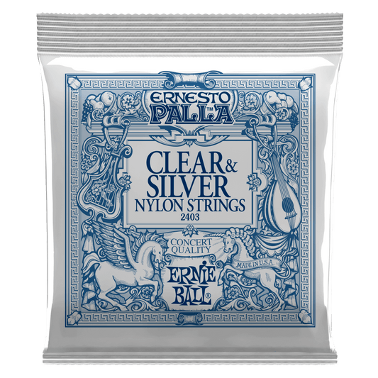 Ernie Ball Ernesto Palla Nylon Classical Guitar Strings Clear & Silver