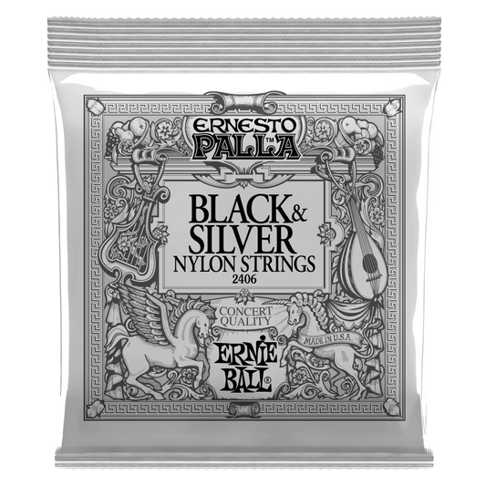 Ernie Ball Ernesto Palla Nylon Classical Strings Black & Silver