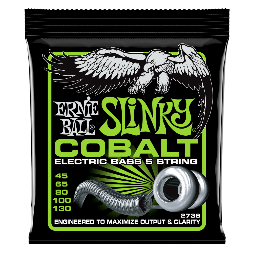 Ernie Ball Regular Slinky Cobalt Electric Bass Strings 45-130