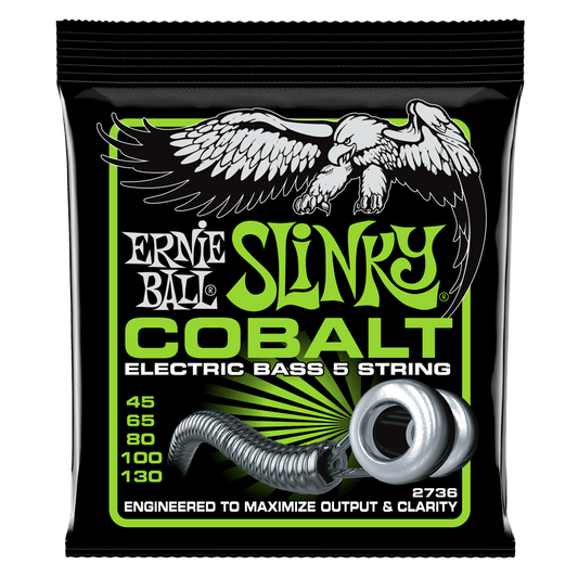 Ernie Ball Regular Slinky Cobalt Electric Bass Strings 45-130
