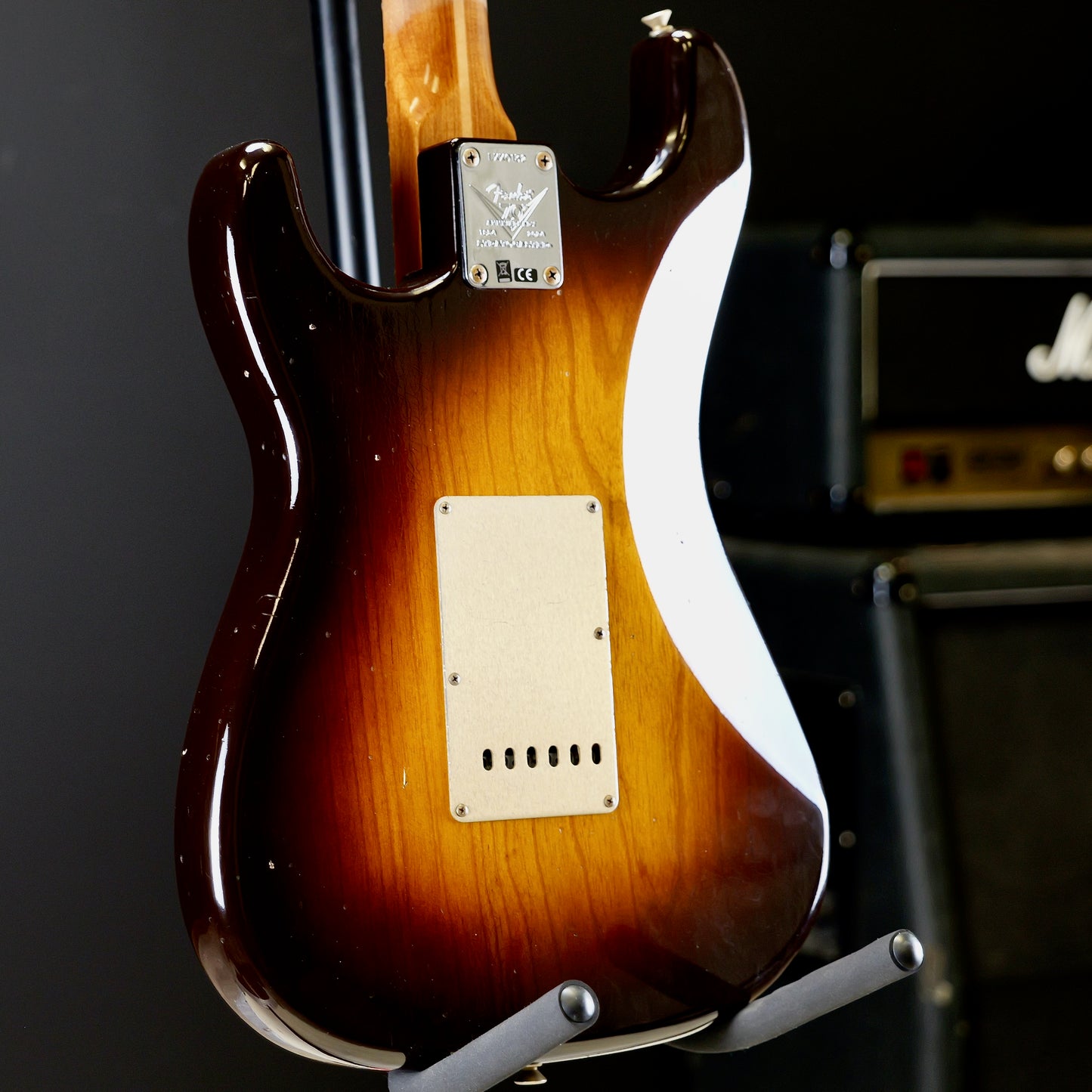 Fender Custom Shop Limited Edition 1954 Roasted Stratocaster Journeyman Relic 1-Piece Roasted Quarterswan Maple Neck Fingerboard Wide-Fade Chocolate 2-Color Sunburst