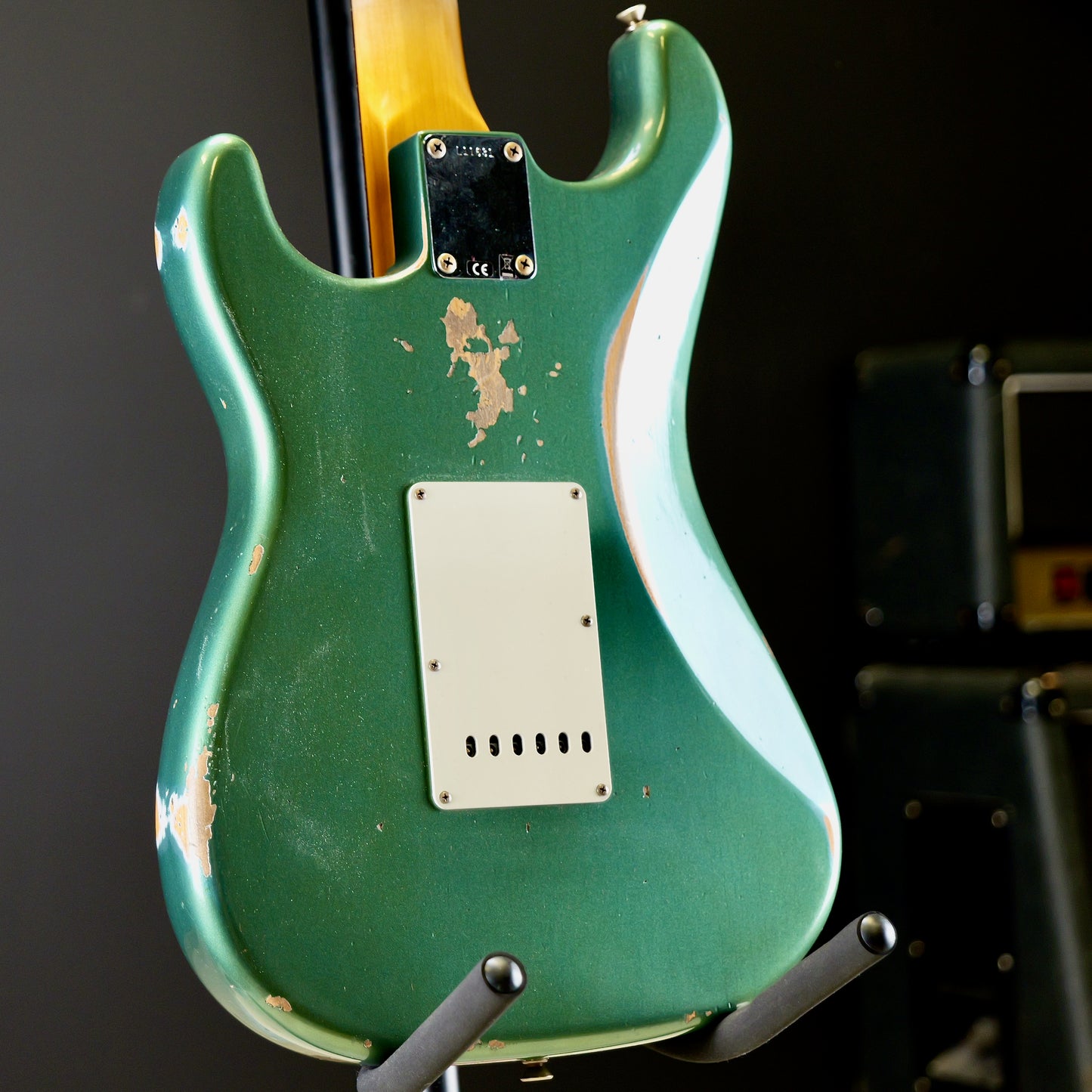 Fender Custom Shop Limited Edition 1964 L-Series Stratocaster Heavy Relic 3A Rosewood Fingerboard Aged Sherwood Green Metallic