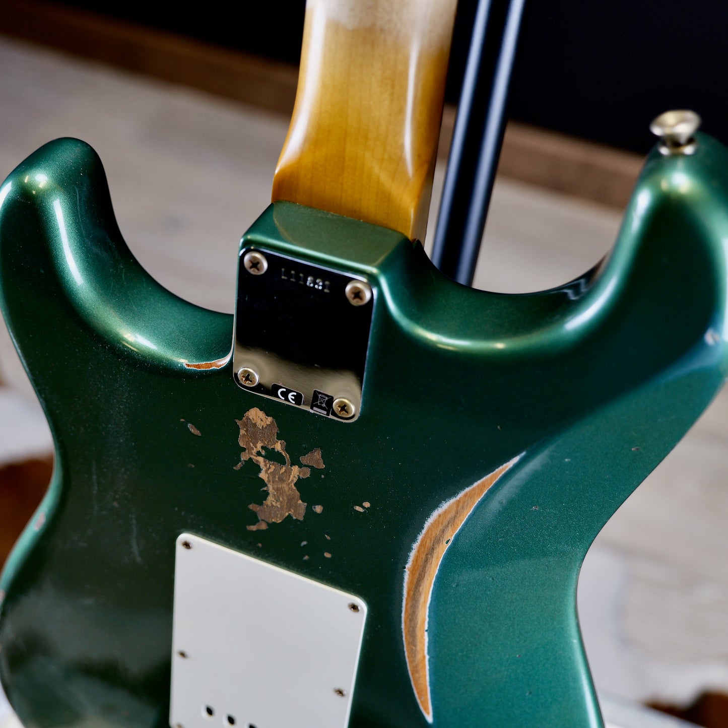 Fender Custom Shop Limited Edition 1964 L-Series Stratocaster Heavy Relic 3A Rosewood Fingerboard Aged Sherwood Green Metallic