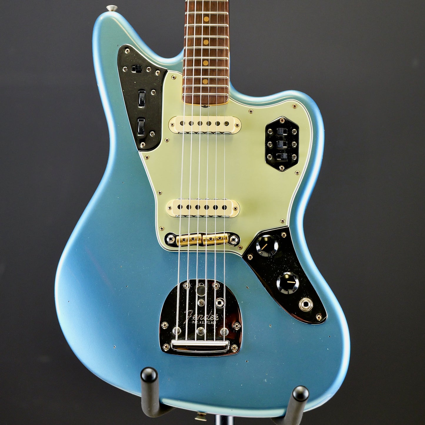 Fender Custom Shop 1964 Jaguar Journeyman Relic 3A Rosewood Fingerboard Faded Aged Lake Placid Blue