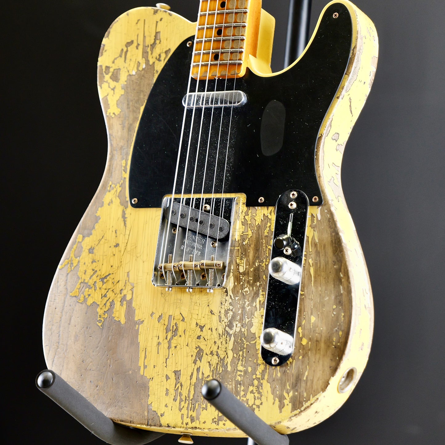 Fender Custom Shop 1954 Telecaster Super Heavy Relic 1-Piece Rift Sawn Maple Neck Fingerboard Super Faded Aged Nocaster Blonde