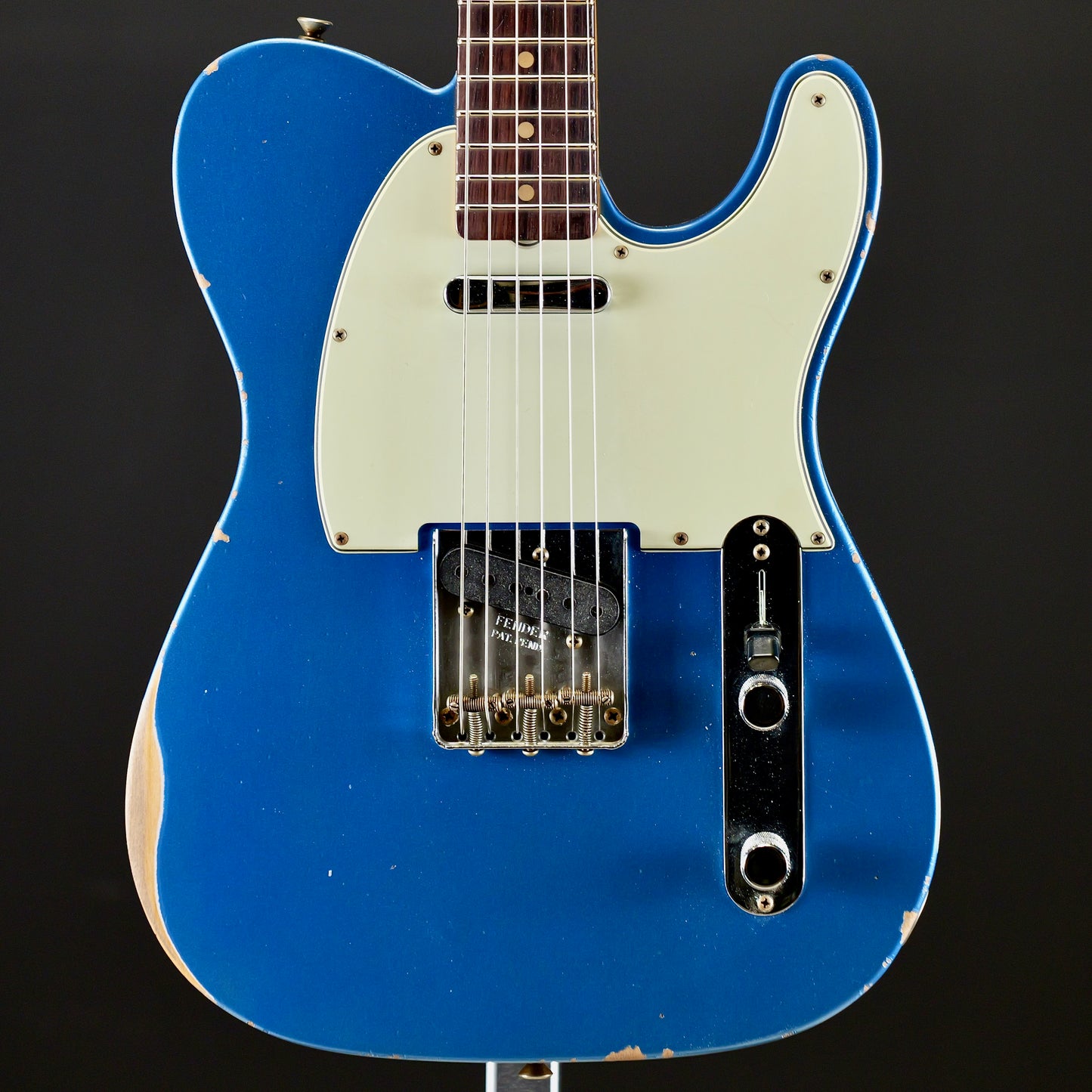 Fender Custom Shop 1963 Telecaster Relic 3A Rosewood Fingerboard Aged Lake Placid Blue