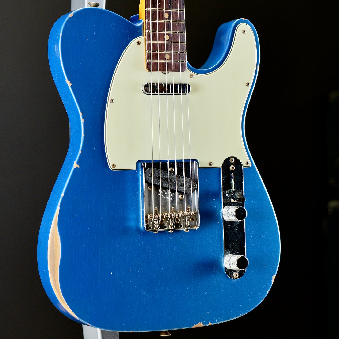 Fender Custom Shop 1963 Telecaster Relic 3A Rosewood Fingerboard Aged Lake Placid Blue