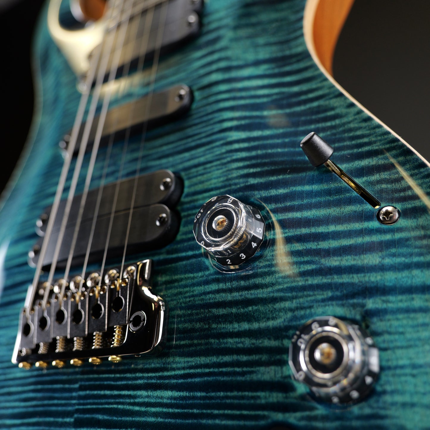 PRS Wood Library 509, Flame Maple 10-Top w/Mahogany Back, RW Neck/Fingerboard Smoked Black hardware