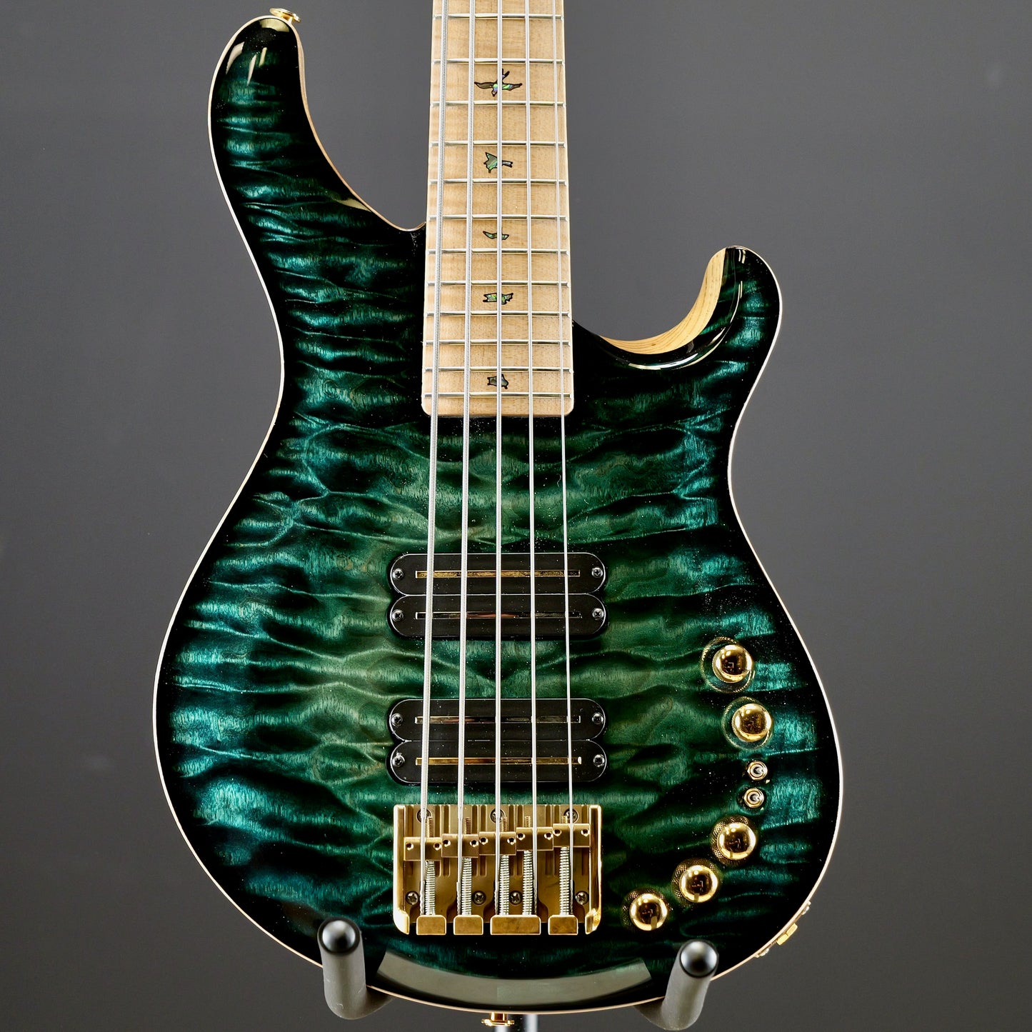 PRS Private Stock Gary Grainger 5 String Bass Teal Burst