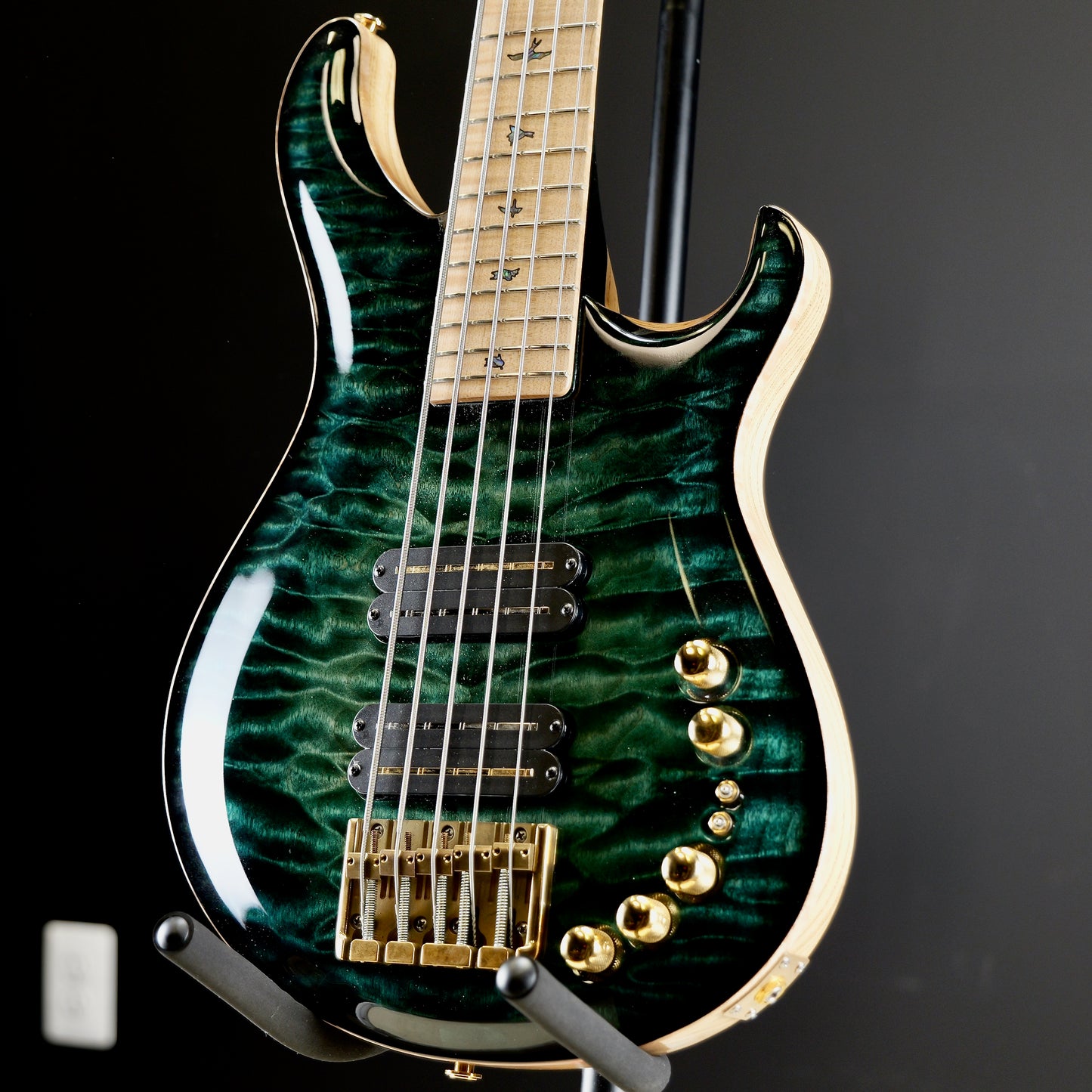 PRS Private Stock Gary Grainger 5 String Bass Teal Burst