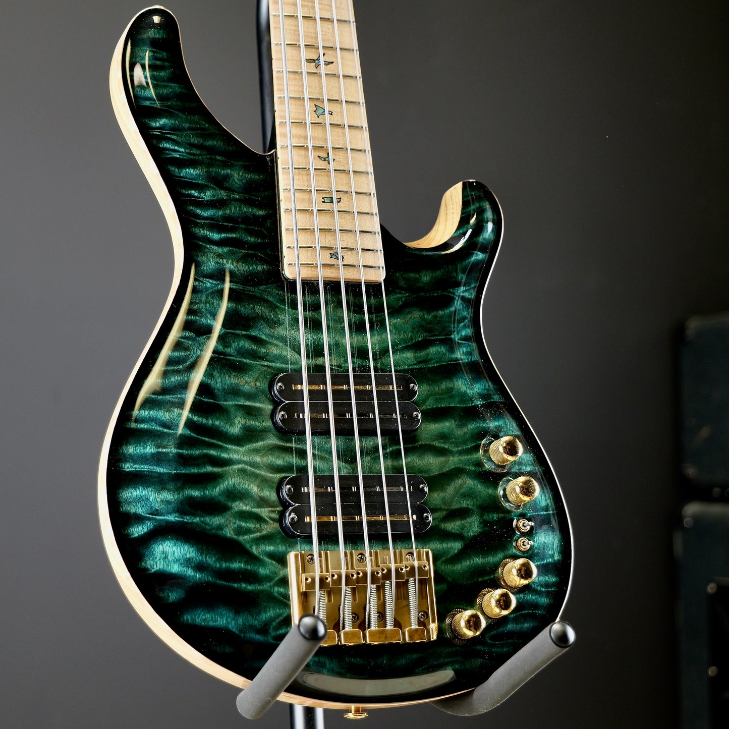 PRS Private Stock Gary Grainger 5 String Bass Teal Burst