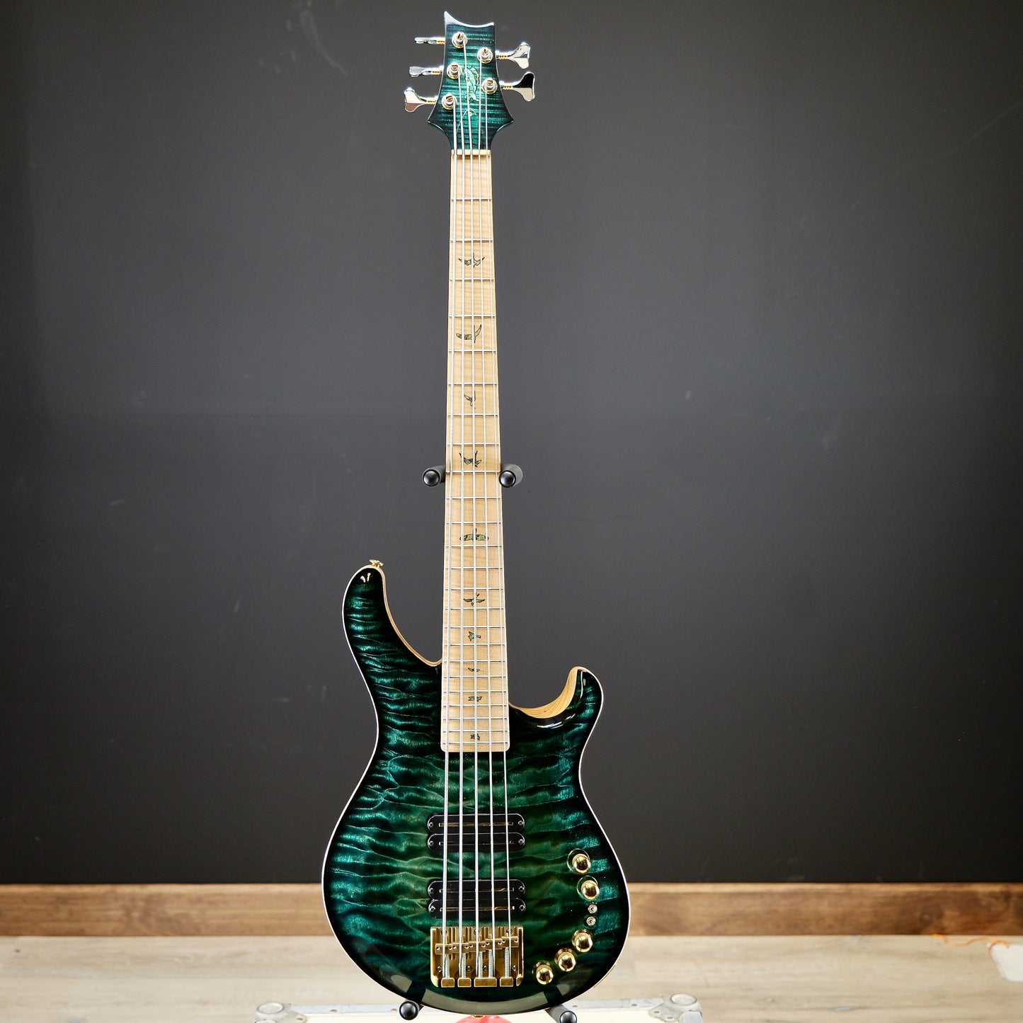 PRS Private Stock Gary Grainger 5 String Bass Teal Burst