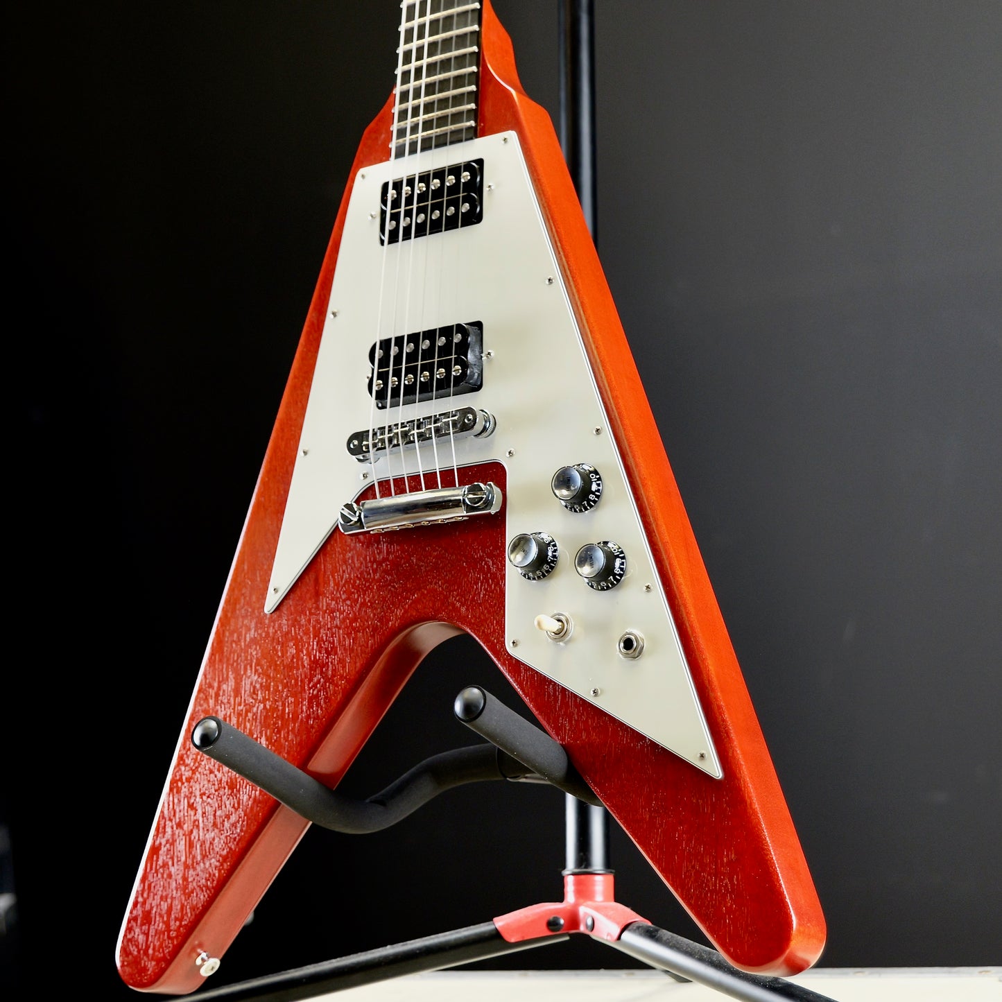 Gibson Flying V Faded Cherry Crescent Moons