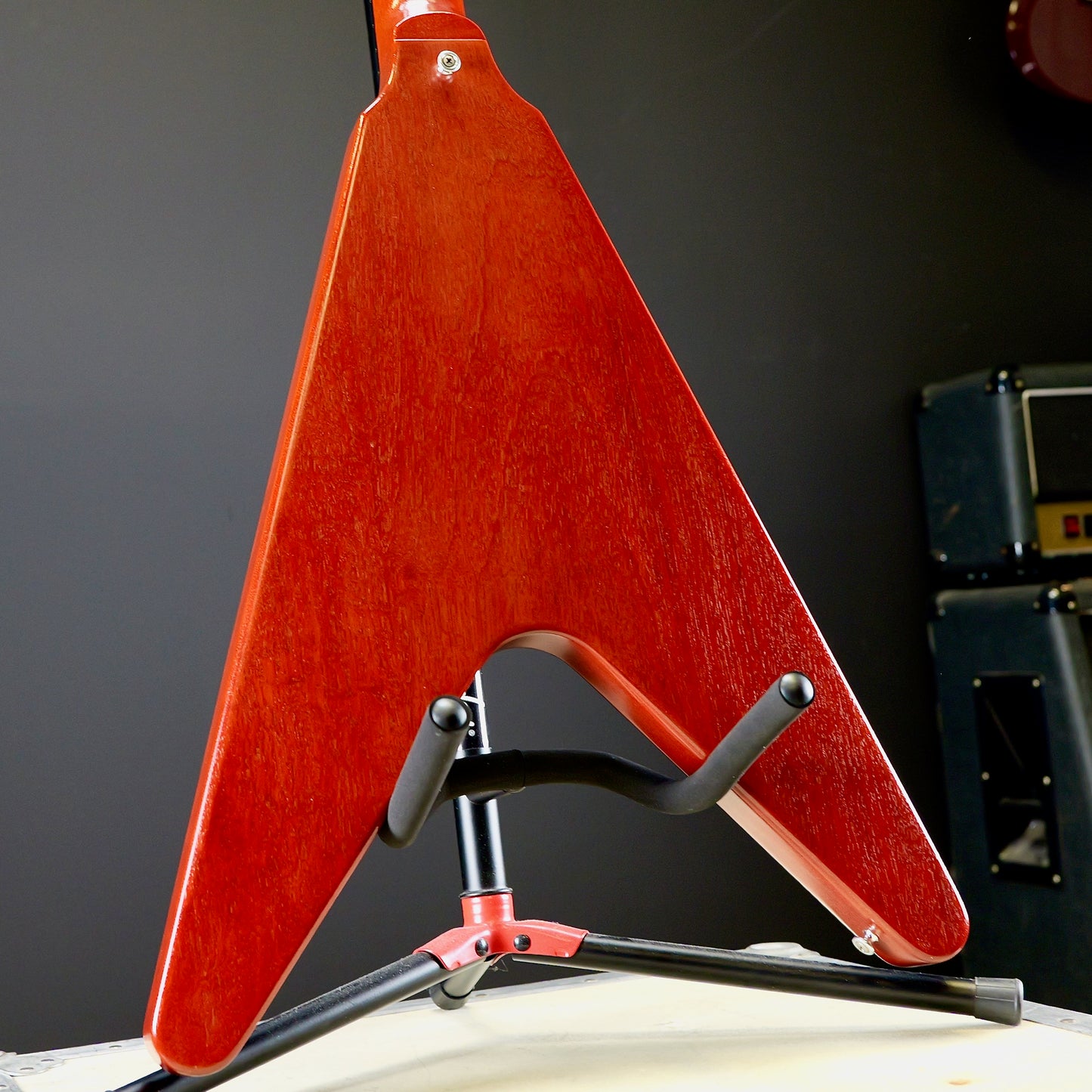 Gibson Flying V Faded Cherry Crescent Moons