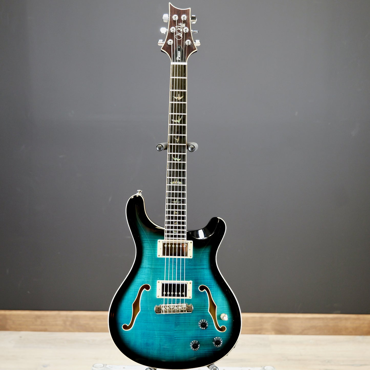 PRS SE Hollowbody II Piezo Peacock Blue Burst