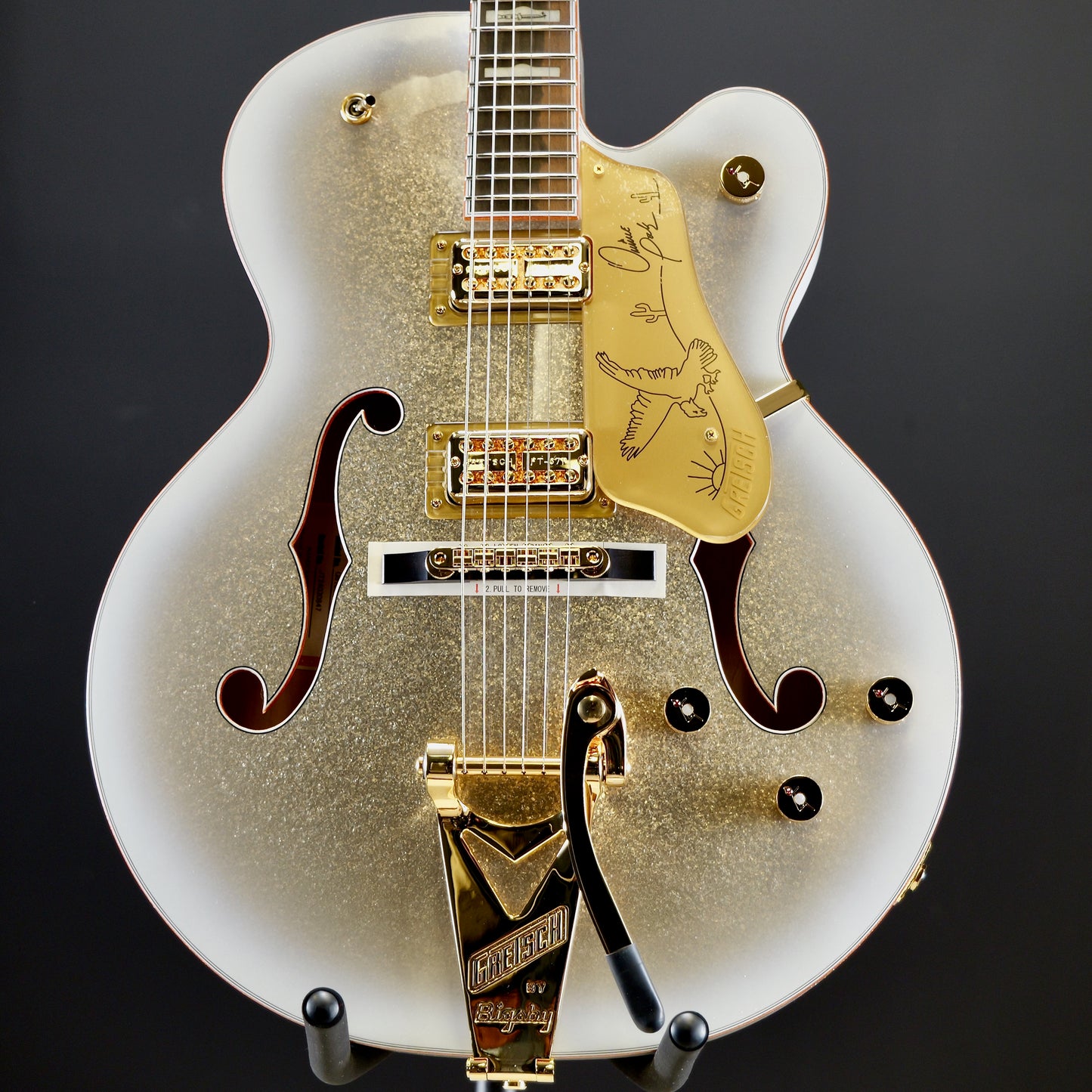 Gretsch G6136TG-OP Limited Edition Orville Peck Falcon with String-Thru Bigsby Ebony Fingerboard Oro Sparkle