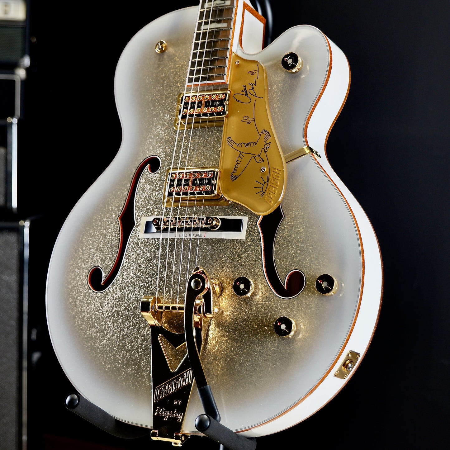 Gretsch G6136TG-OP Limited Edition Orville Peck Falcon with String-Thru Bigsby Ebony Fingerboard Oro Sparkle