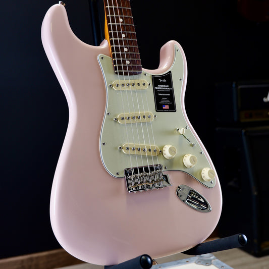 American Professional II Stratocaster Rosewood Fingerboard Shell Pink