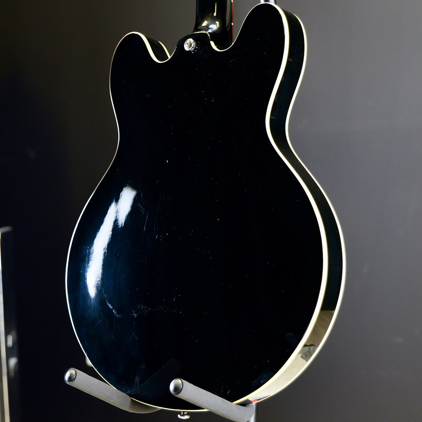 Epiphone DOT Ebony w/ Custom Wooden Pickguard/Truss Rod Cover