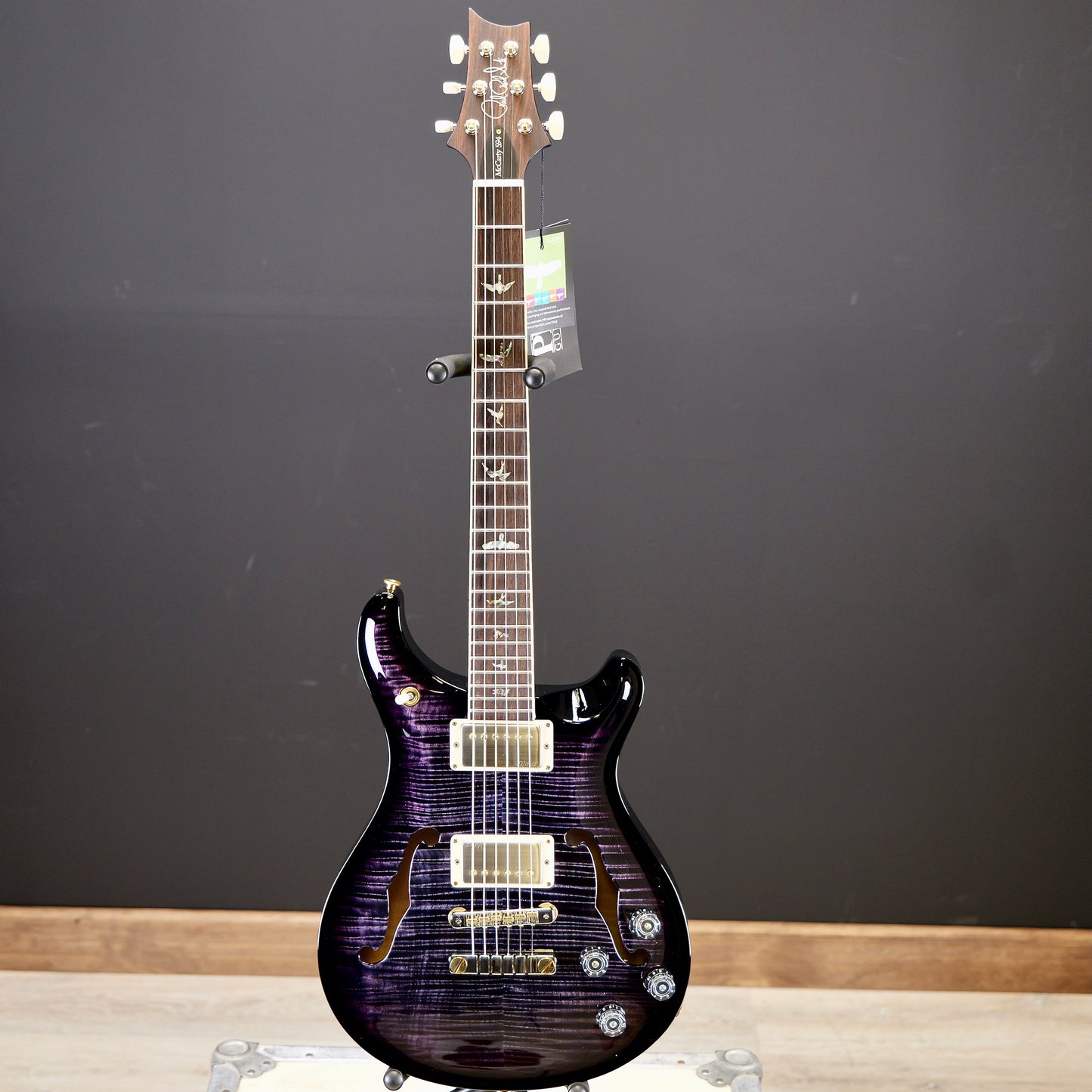 PRS McCarty 594 Hollowbody II 10 Top/Back Purple Iris Smokewrap Burst