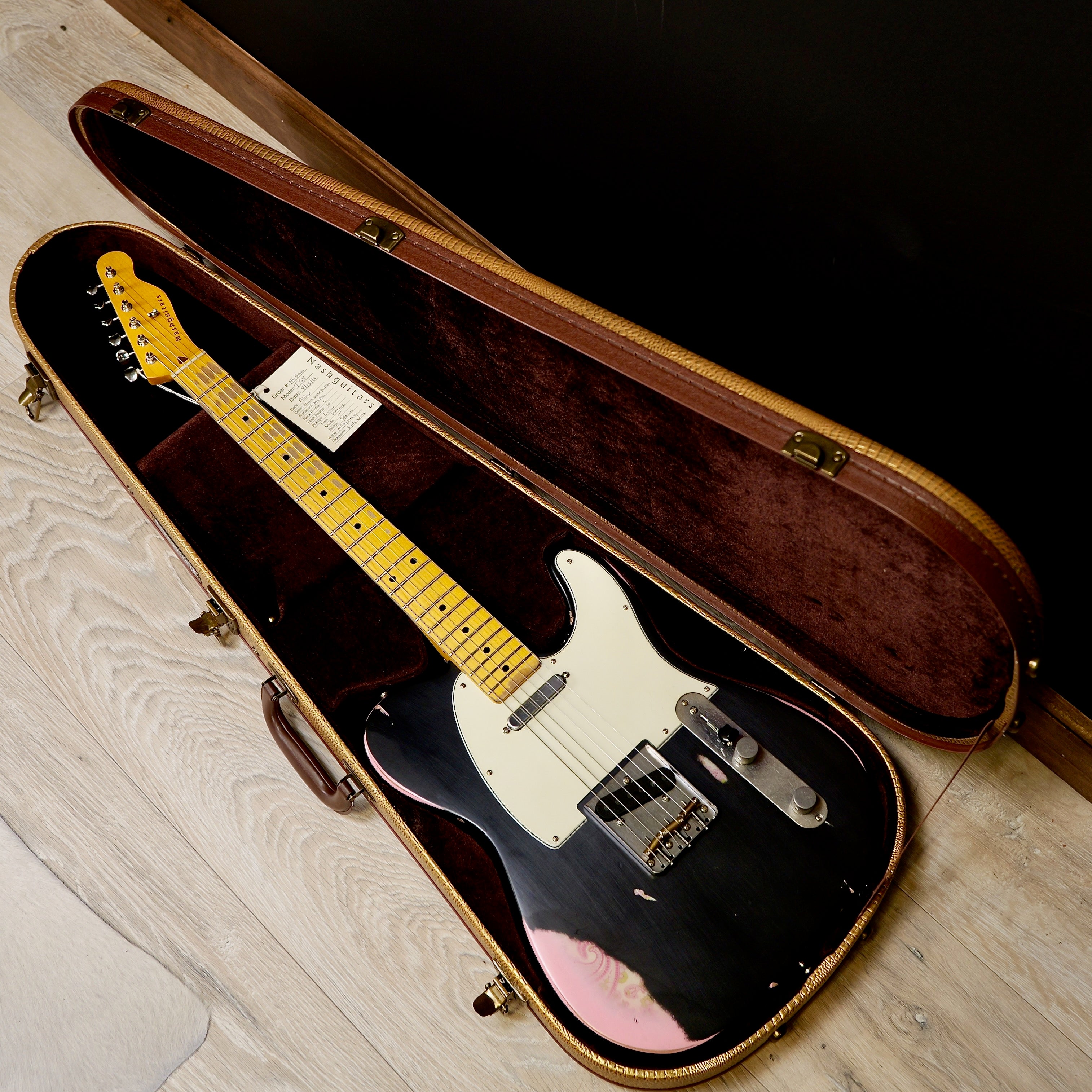 Nash T68 Black/Pink Paisley – Matt's Guitars