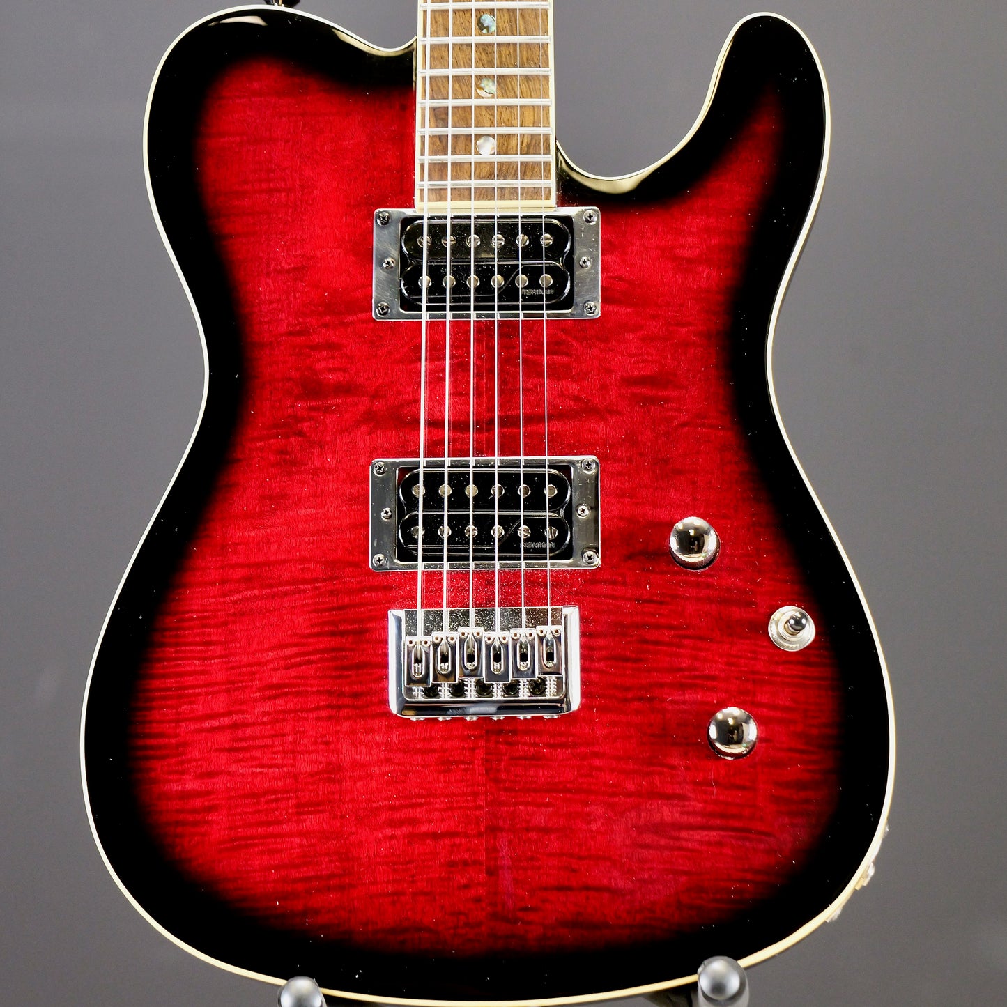 Fender Special Edition Custom Telecaster FMT HH Laurel Fingerboard Black Cherry Burst w/ Fishman Fluence Humbuckers