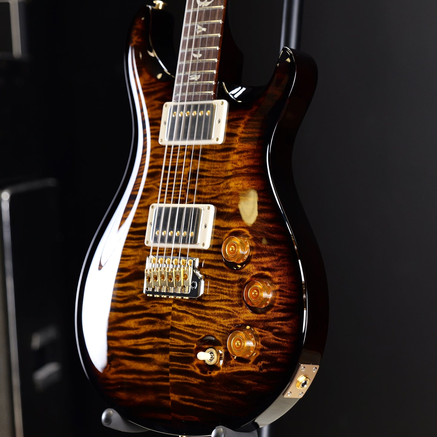 PRS DGT Black Gold Wrap Around Burst Birds 10 Top