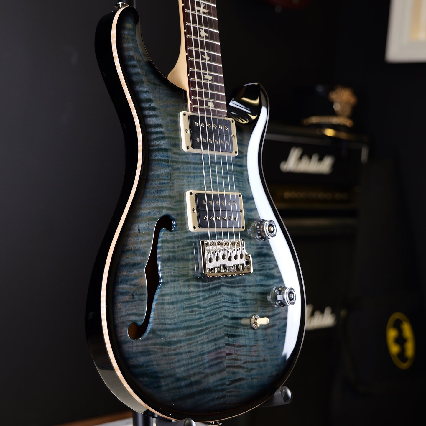 PRS CE 24 Semi-Hollow Faded Blue Smokeburst