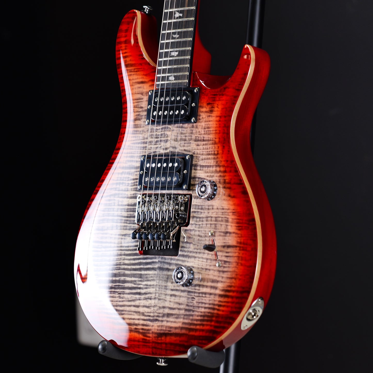 PRS SE Custom 24 "Floyd" Charcoal Cherry Burst