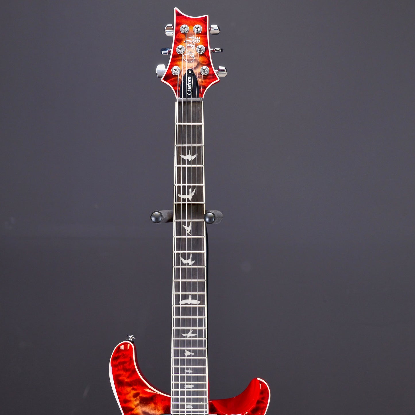 PRS SE Custom 24-08 Quilt Charcoal Cherry Burst