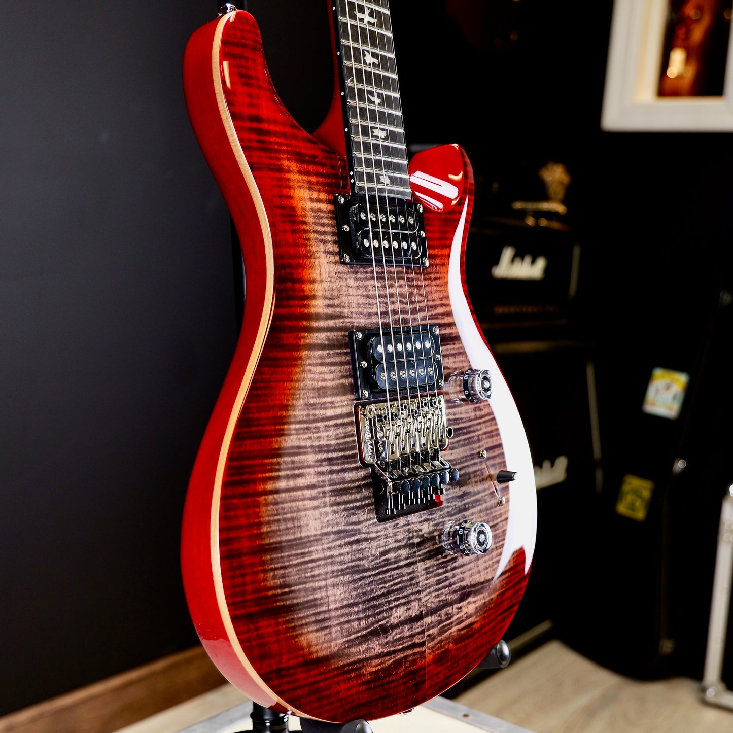 PRS SE Custom 24 "Floyd" Charcoal Cherry Burst