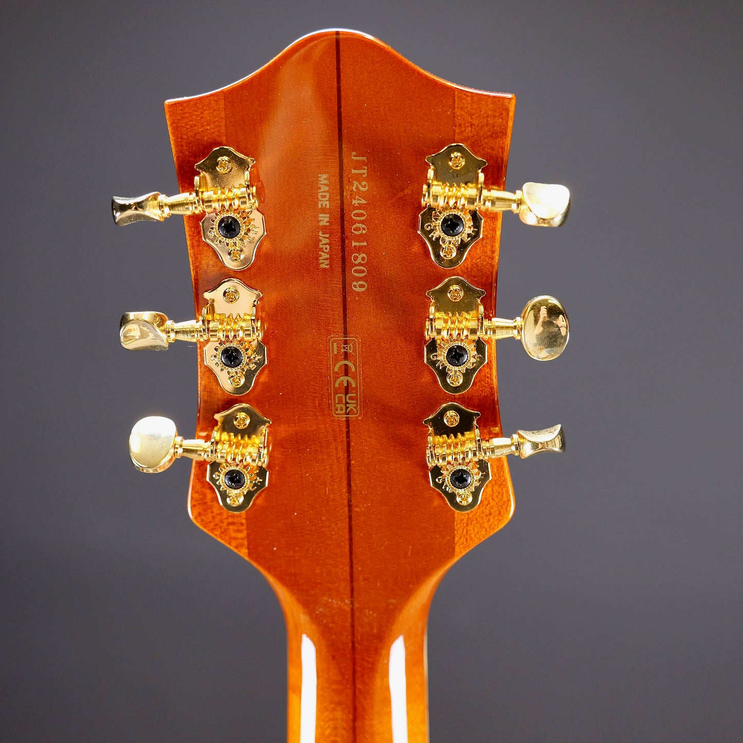 Gretsch G6120TGQM-56 Limited Edition Quilt Classic Chet Atkins Hollow Body with Bigsby Roundup Orange Stain Lacquer