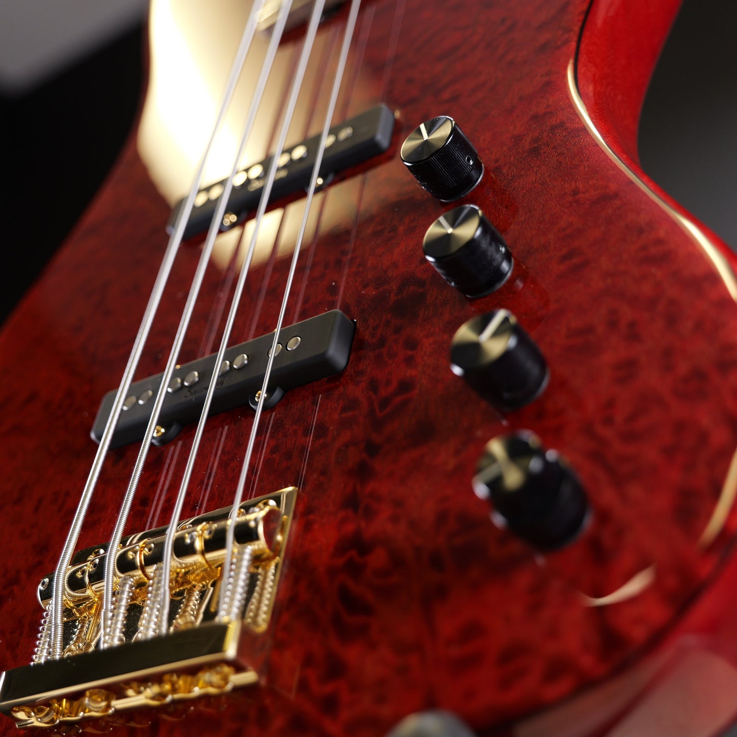 Sadowsky Masterbuilt 21-Fret Standard J/J Bass Limited Edition 2023 4-String Majestic Red Transparent High Polish