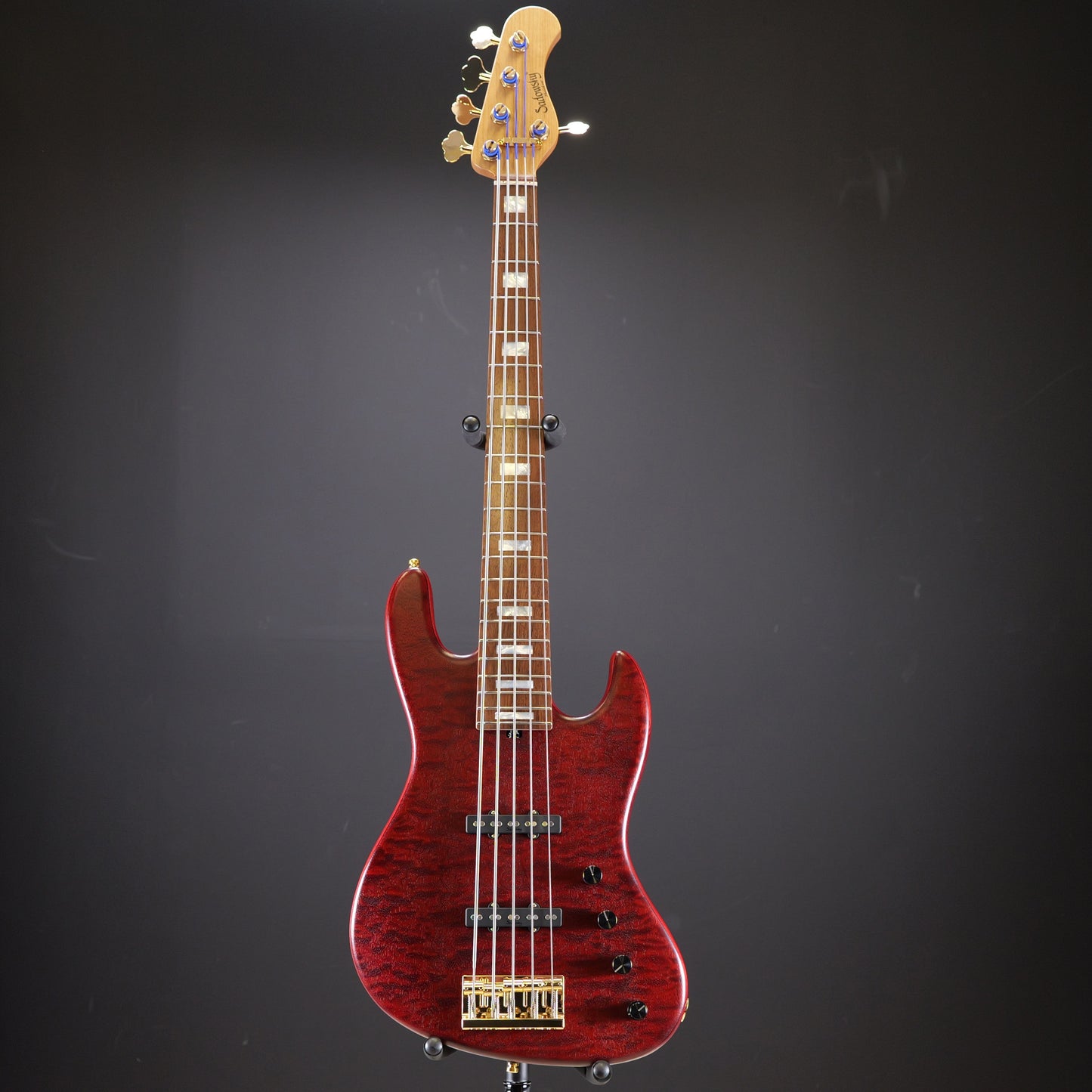 Sadowsky MetroLine 21-Fret Standard J/J Bass Limited Edition 2023 5-String Majestic Red Transparent Satin