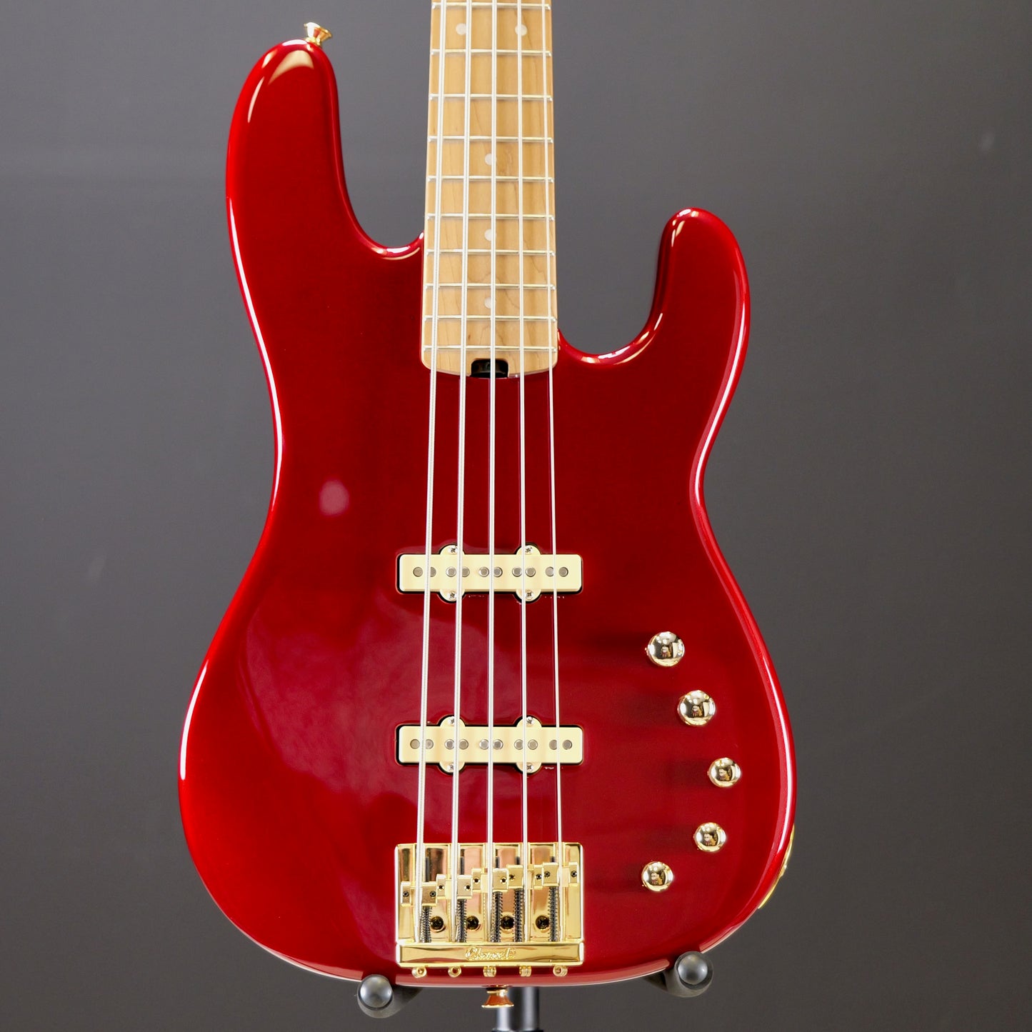 Charvel Pro-Mod San Dimas® Bass JJ V, Caramelized Maple Fingerboard, Candy Apple Red