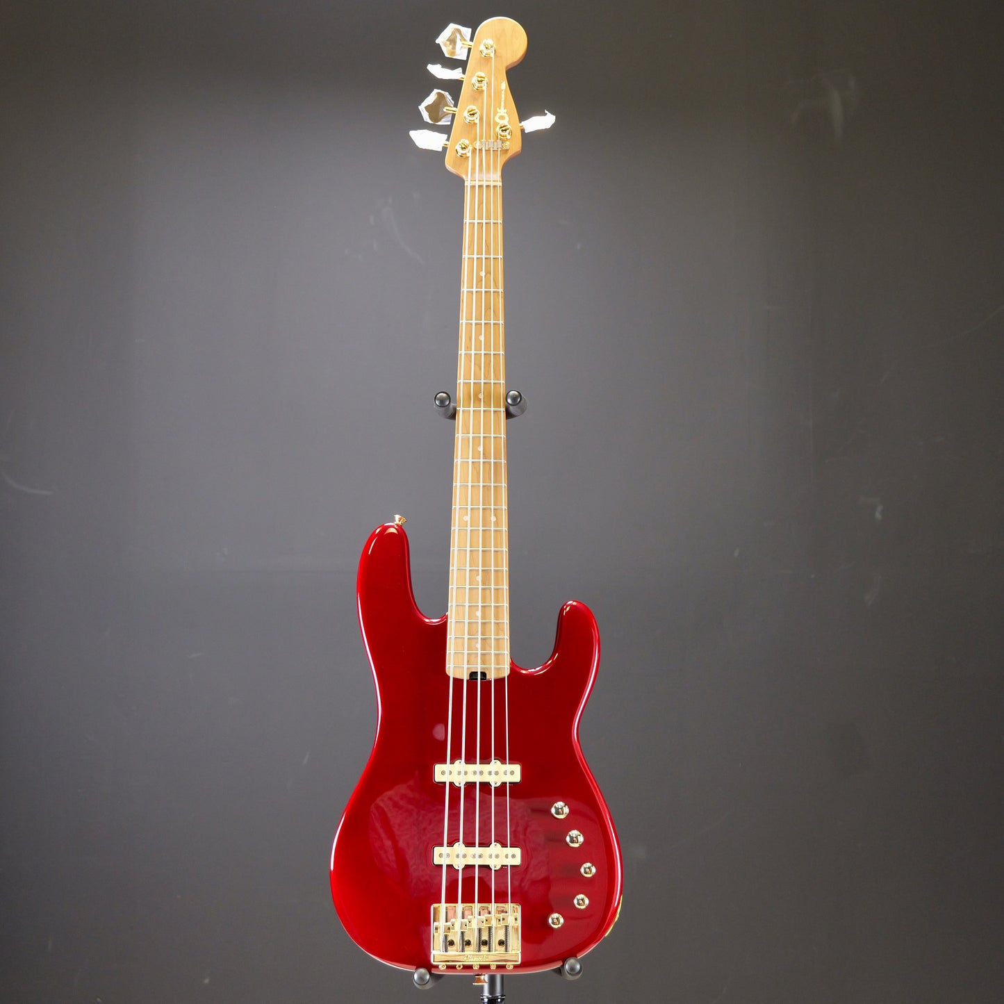 Charvel Pro-Mod San Dimas® Bass JJ V, Caramelized Maple Fingerboard, Candy Apple Red