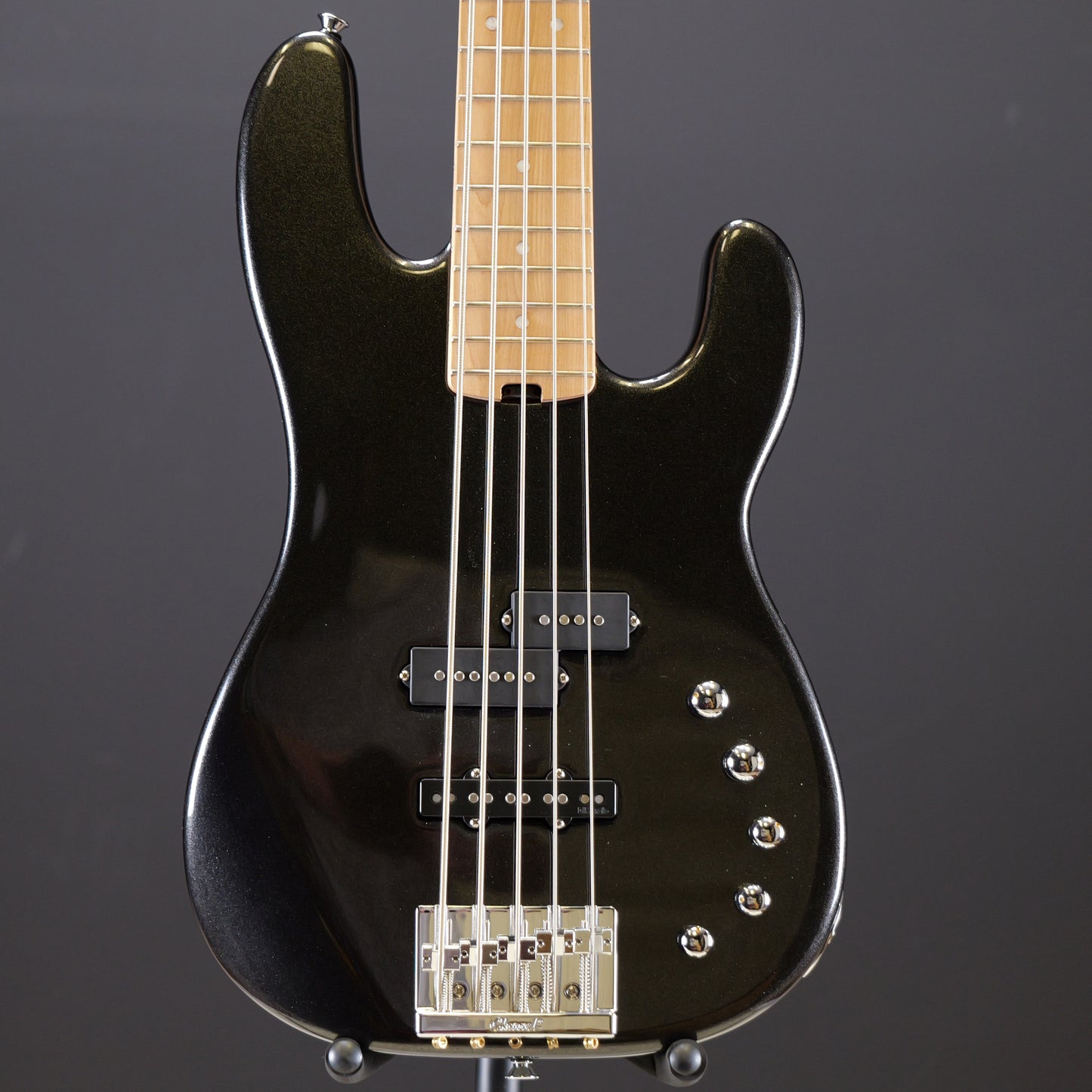 Charvel Pro-Mod San Dimas® Bass PJ V, Caramelized Maple Fingerboard, Metallic Black