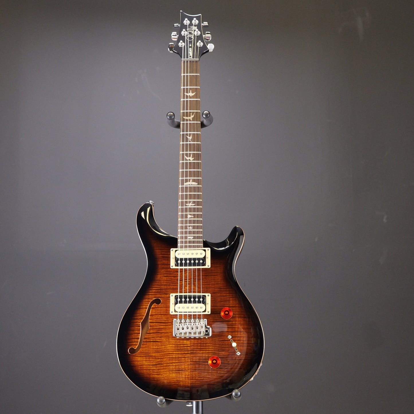 PRS SE Custom 22 Semi-Hollow Black Gold Burst