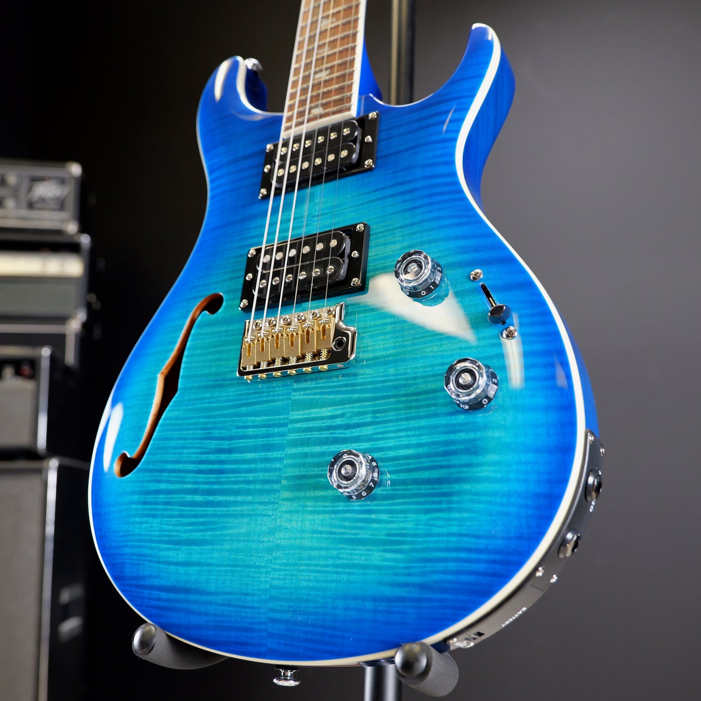 PRS SE Custom 24 Semi-Hollow Piezo Lake Blue