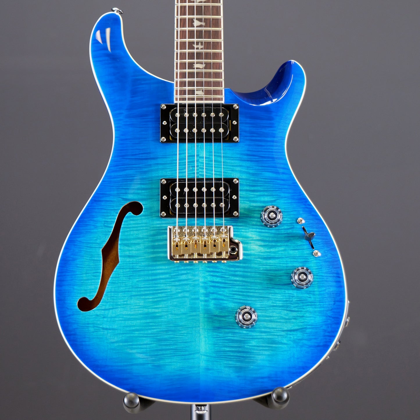 PRS SE Custom 24 Semi-Hollow Piezo Lake Blue