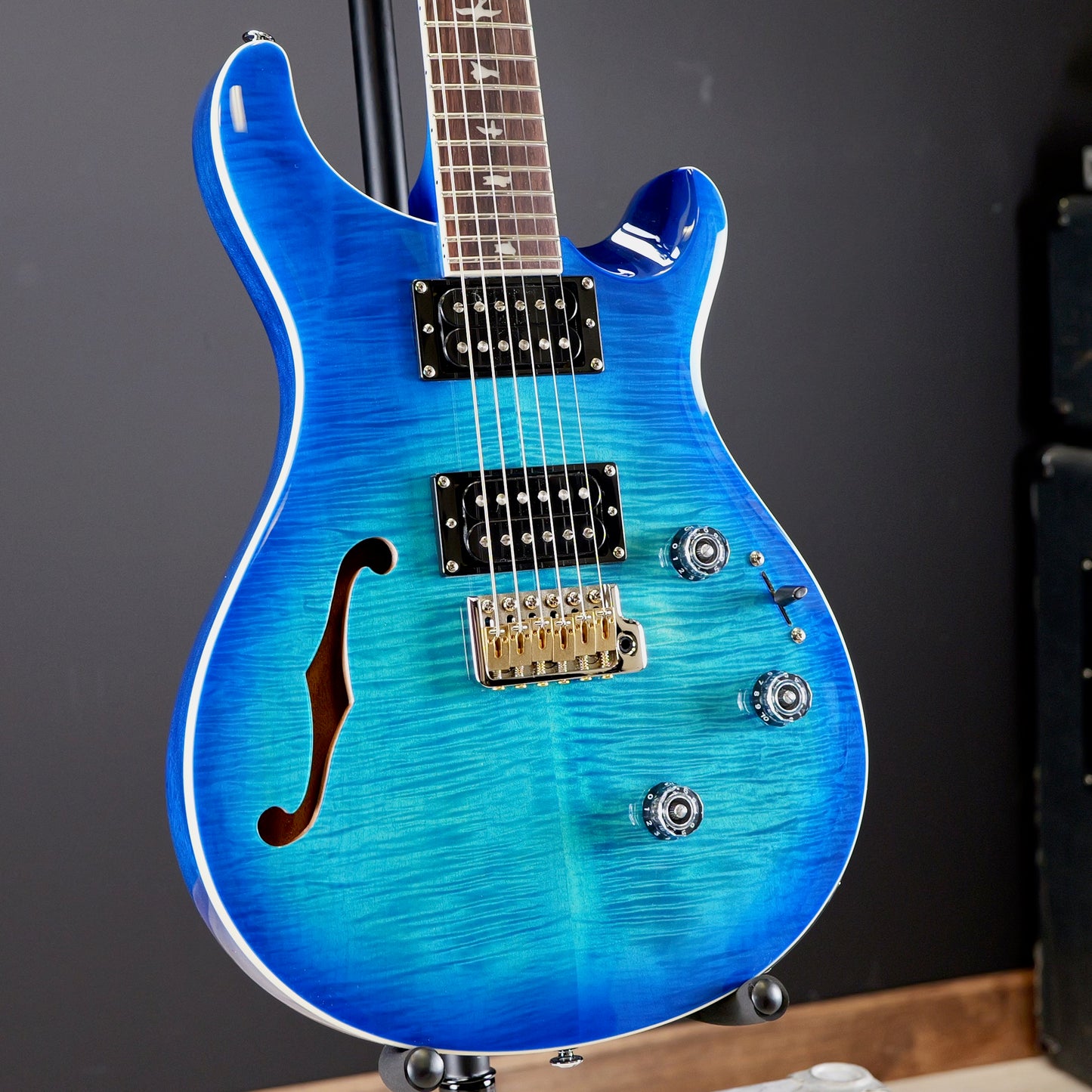 PRS SE Custom 24 Semi-Hollow Piezo Lake Blue