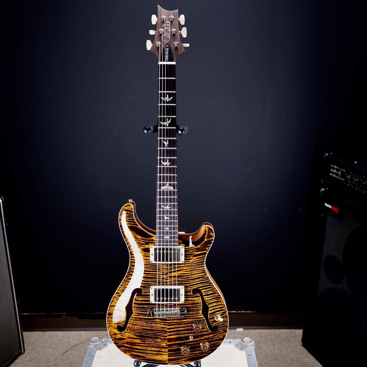 PRS Hollowbody II Piezo 10 Top Yellow Tiger