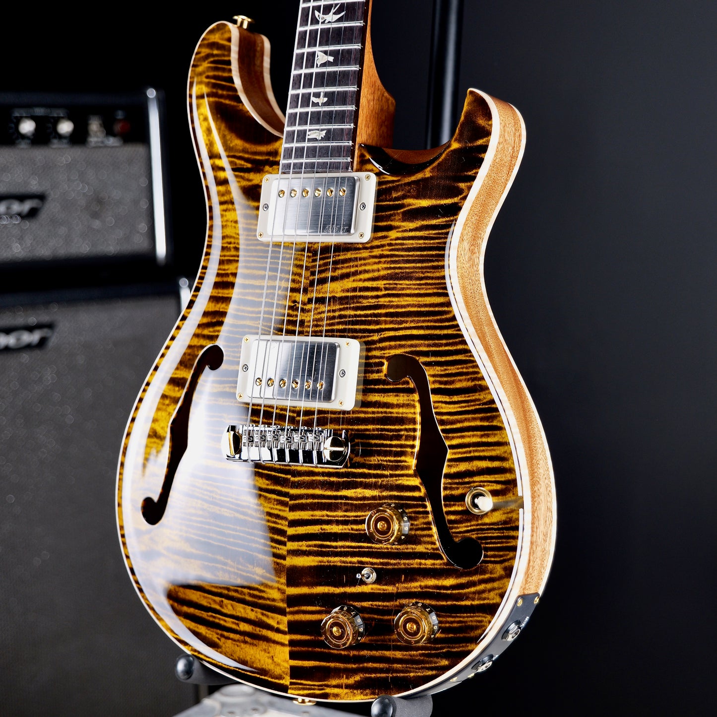 PRS Hollowbody II Piezo 10 Top Yellow Tiger