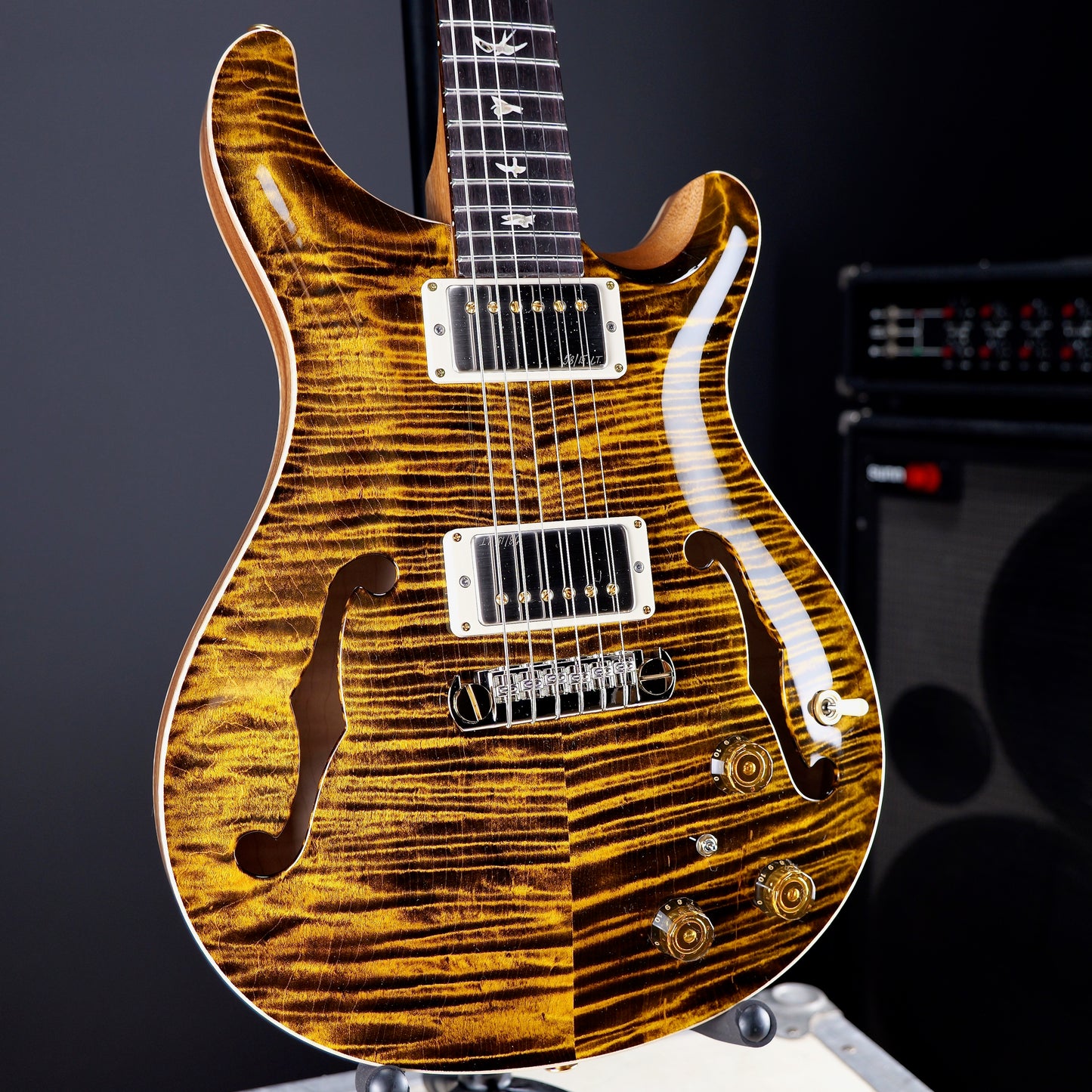 PRS Hollowbody II Piezo 10 Top Yellow Tiger