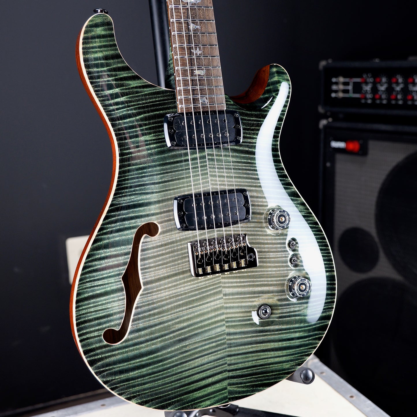 PRS Private Stock Custom 24/08 Semi-Hollow Sage Glow