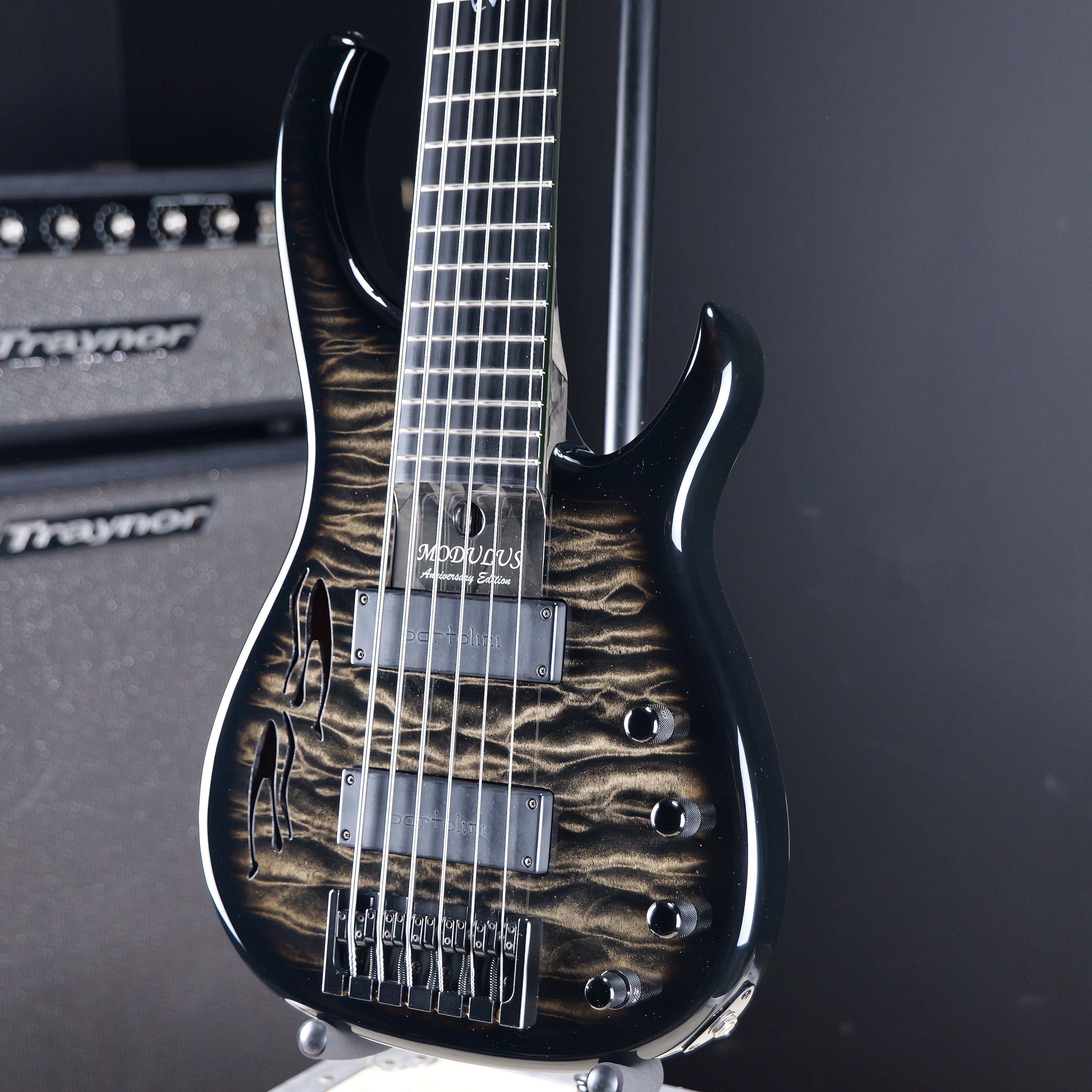 Modulus 25th Anniversary Edition Quantum Semi Hollow 6 String Bass Bla ...