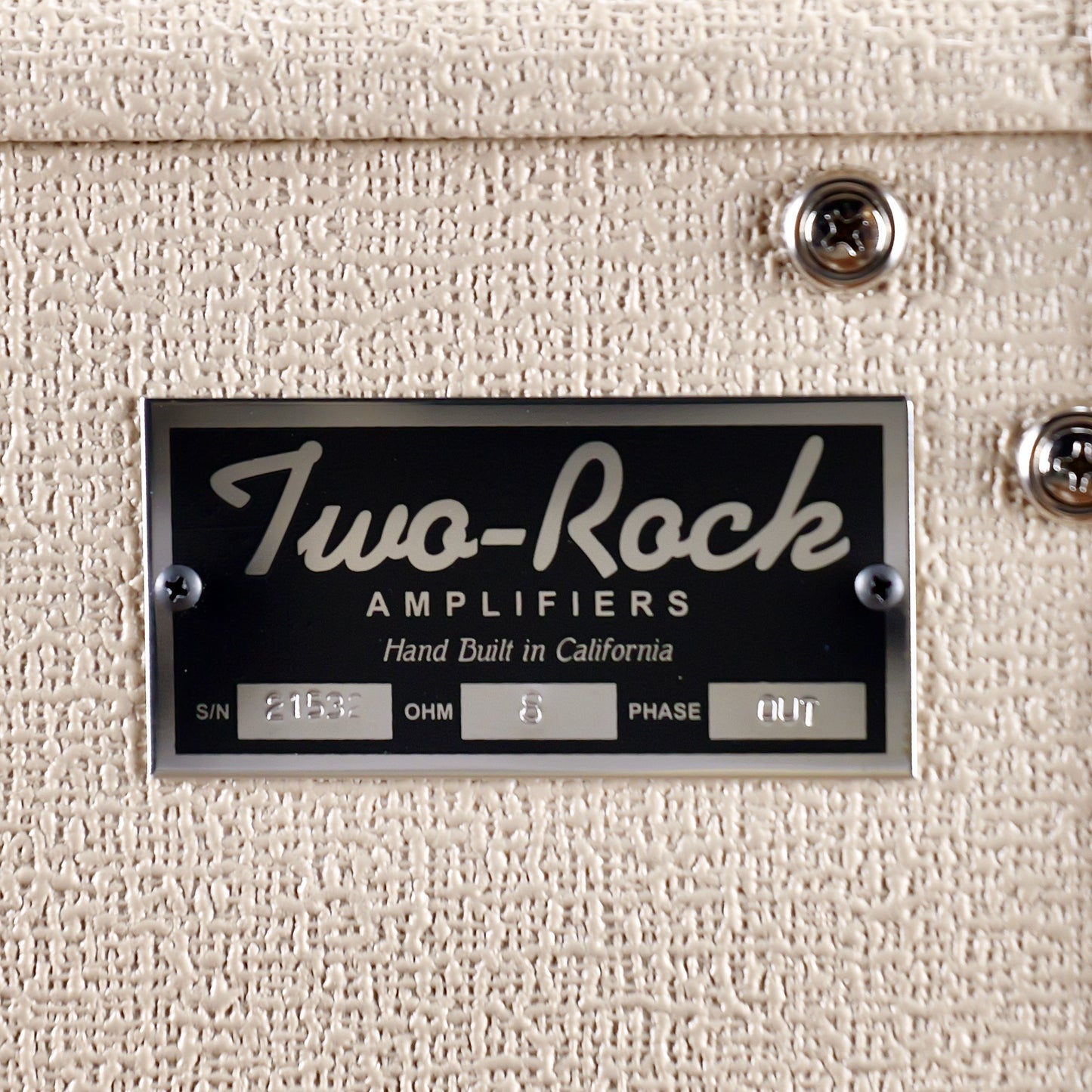 Two-Rock 2x12 Vertical Cabinet Blond Tolex TR12 Speakers